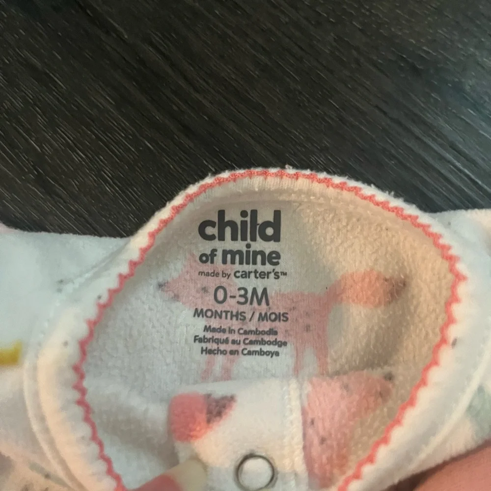 Baby Girl Sleepers Newborn 0-3 months Infant Sleep wear Lot Set of 6 - Picture 6 of 8